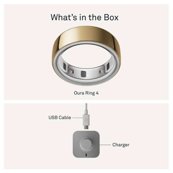 Oura Ring - Gold - Gen 4 - Size 7 - Picture 5 of 7